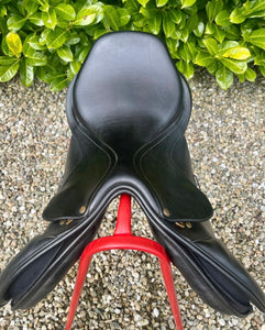 Bates Caprilli 17.5” Black Adjustable Jump Saddle