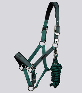 Premier Equine Duco Padded Headcollar with Leadrope