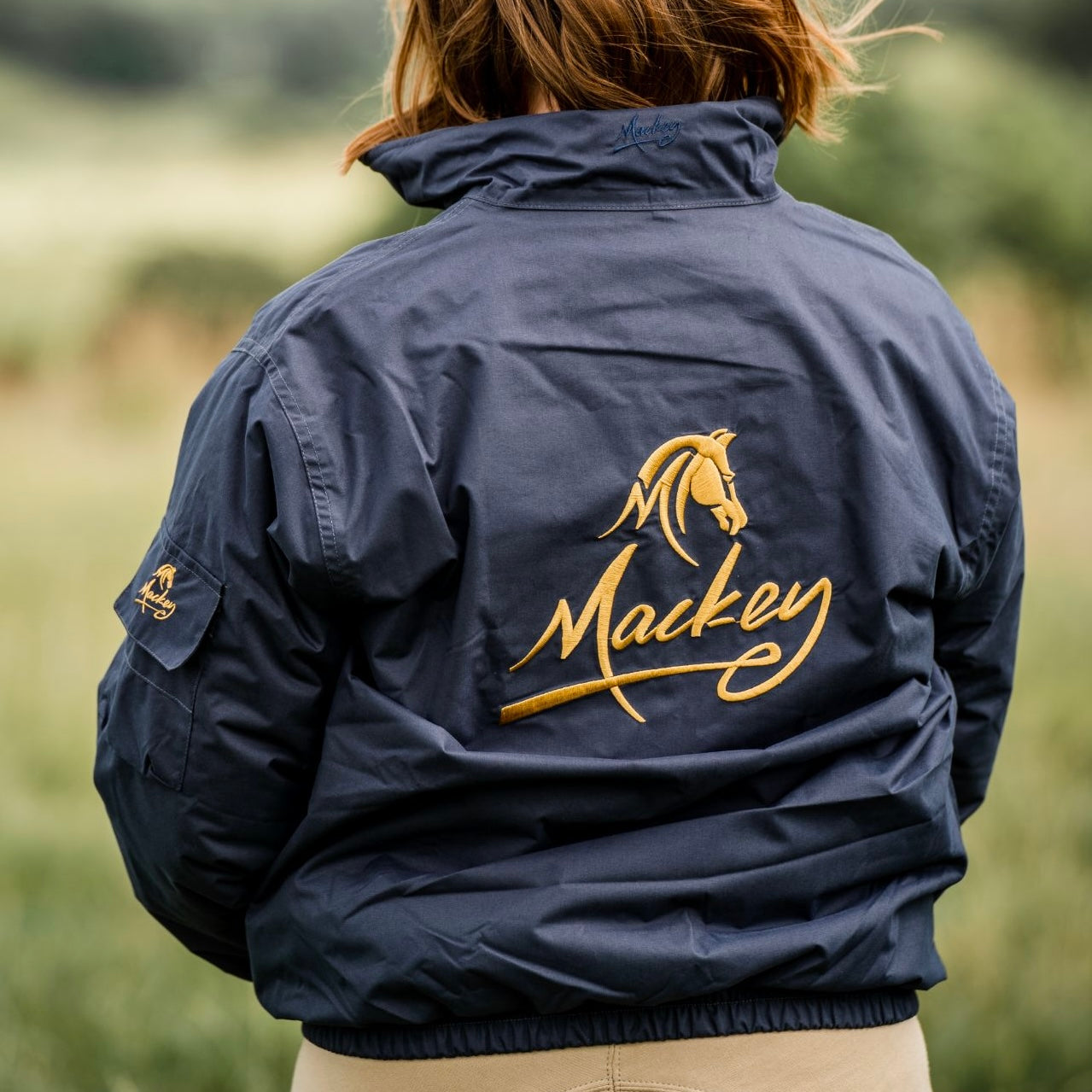Mackey Navy Unisex Blouson Jacket – Bellisle Equestrian Store NI