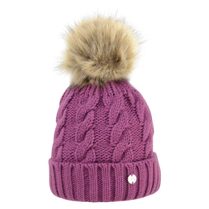 HY Melrose Cable Knit Bobble Hat