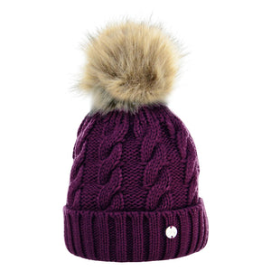 HY Melrose Cable Knit Bobble Hat