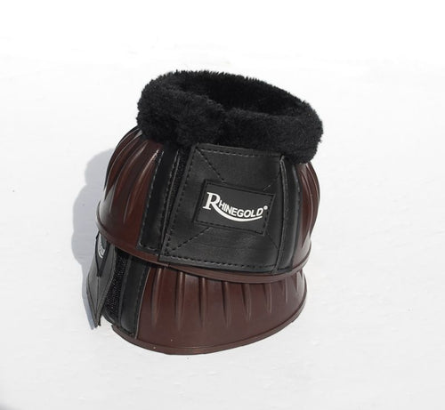 Rhinegold Fleece Trim Flexi Rubber Overreach Boots