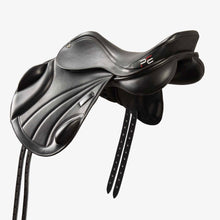 Load image into Gallery viewer, Premier Equine Deauville 17.5” Black Leather Adjustable Monoflap Saddle