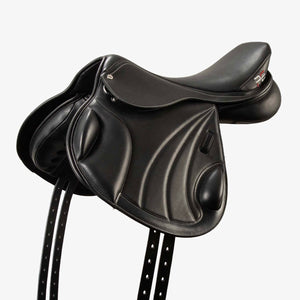 Premier Equine Deauville 17.5” Black Leather Adjustable Monoflap Saddle
