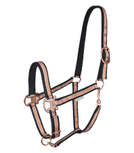 Load image into Gallery viewer, Waldhausen Rose Gold Shine Headcollar