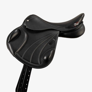 Premier Equine Deauville 17.5” Black Leather Adjustable Monoflap Saddle