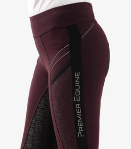 Premier Equine Kids Full Seat Gel Pull On Riding Tights - Astrid