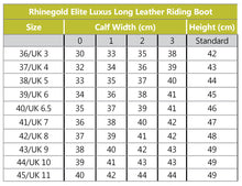 Load image into Gallery viewer, Rhinegold Luxus Leather Riding Boot - Black