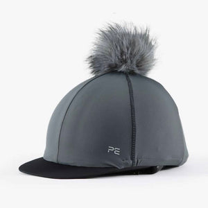 Premier Equine Hat Silk with Faux Fur Pom Pom