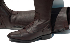 Rhinegold Luxus Leather Riding Boot - Rich Brown