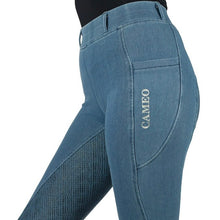 Load image into Gallery viewer, Cameo Ladies Full Seat Denim Riding Tights