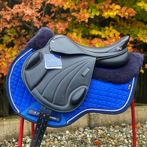 Premier Equine Deauville 17.5” Black Leather Adjustable Monoflap Saddle