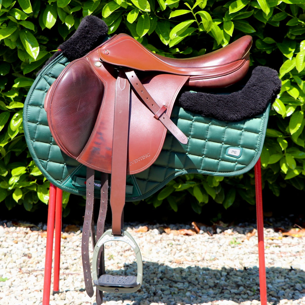 Prestige Eventing 18” Tobacco Brown Jump Saddle