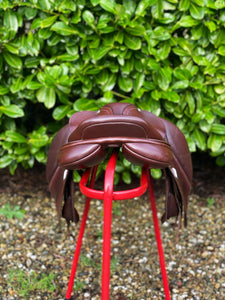Bates Caprilli 17.5” Brown Adjustable Jump Saddle