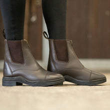 Load image into Gallery viewer, HY Fleece Lined Wax Leather Zip Jod Boot
