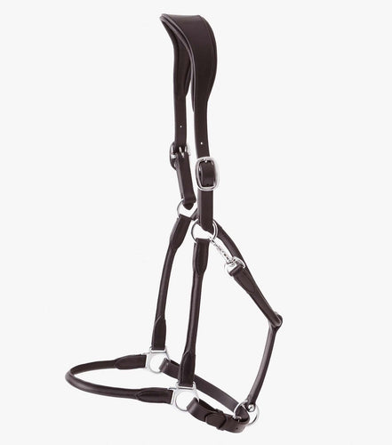 Premier Equine Hennaroso Rolled Anatomic Leather Headcollar