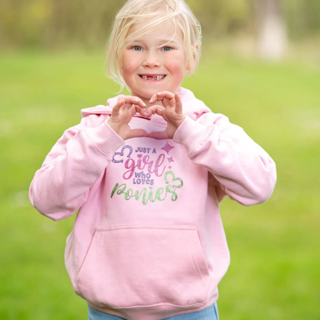 British Country Collection Just a Girl Hoodie