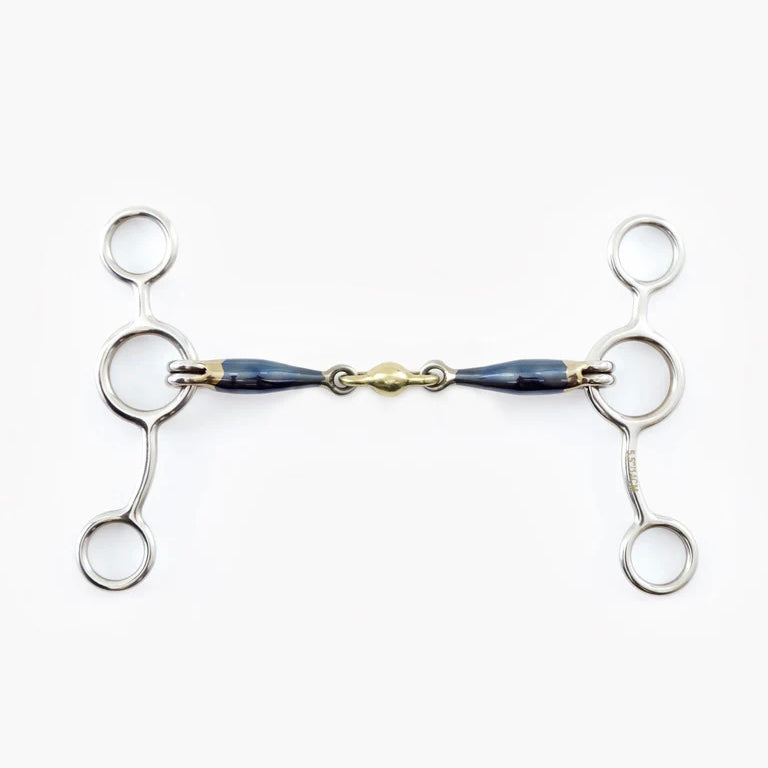 Tom Thumb Blue Sweet Iron with Brass Alloy Lozenge Bit