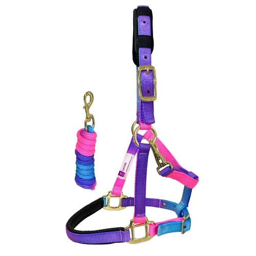 KM Elite Unicorn Headcollar & Rope Set