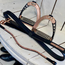 Load image into Gallery viewer, Waldhausen Rose Gold Stirrup Leathers
