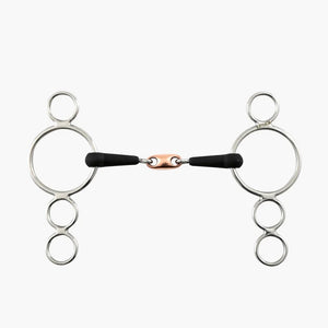 Rubber 3 Ring Dutch Gag with Lozenge Bit