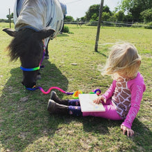 Load image into Gallery viewer, KM Elite Rainbow Headcollar &amp; Rope Set