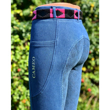 Load image into Gallery viewer, Cameo Ladies Full Seat Denim Riding Tights