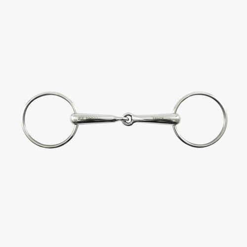 Loose Ring Hollow Mouth Snaffle Bit - 75mm Rings