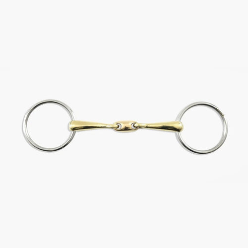 Loose Ring Brass Alloy Snaffle with Lozenge Bit