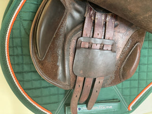 Pessoa Legacy XP3 17.5” Brown Adjustable Jump Saddle