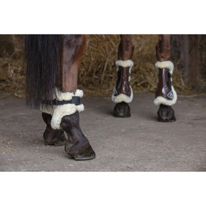 Norton XTR Velcro Tendon Boots in Synthetic Sheepskin
